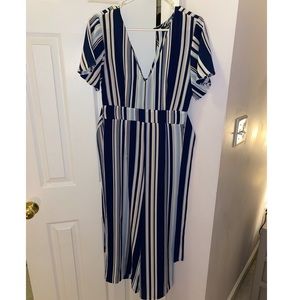 Blue striped Jumpsuit